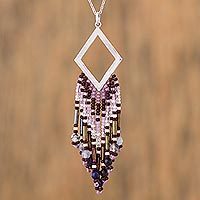Agate pendant necklace,