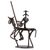 Recycled metal sculpture, 'Quixote on the Way' - Rustic Recycled Metal Eco-Friendly Sculpture of Quixote (image 2a) thumbail