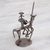 Recycled metal sculpture, 'Quixote on the Way' - Rustic Recycled Metal Eco-Friendly Sculpture of Quixote (image 2c) thumbail