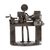 Auto part sculpture, 'Rustic Lathe Operator' - Eco Friendly Rustic Lathe Operator Auto Part Sculpture (image 2a) thumbail