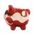 Ceramic tealight holder, 'Intellectual Pig' - Handcrafted Ceramic Pig Tealight Holder from Mexico (image 2d) thumbail