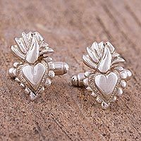 Sterling silver cufflinks,