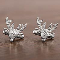 Sterling silver cufflinks,
