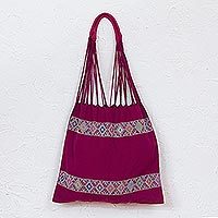 Cotton shoulder bag,