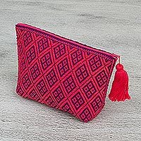 Cotton cosmetics bag,