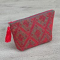 Cotton cosmetics bag,