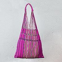 Cotton shoulder bag,