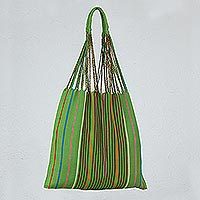 Cotton shoulder bag,