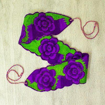 Cotton tie belt, Field of Flowers