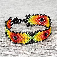 Glass beaded bracelet,