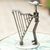 Upcycled metal auto sculpture, 'Harpist' - Upcycled Metal Auto Sculpture of a Harpist from Mexico thumbail