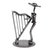 Upcycled metal auto sculpture, 'Harpist' - Upcycled Metal Auto Sculpture of a Harpist from Mexico (image 2c) thumbail