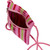 Cotton cell phone bag, 'Bubblegum' - Mexican Artisan Crafted Striped 100% Cotton Cell Phone Bag (image 2e) thumbail