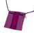 Cotton cell phone bag, 'Purple Diamonds' - Hand Woven 100% Cotton Cell Phone Bag with Diamond Motif (image 2d) thumbail