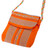 Cotton sling, 'Ginger and Spice' - Mexican 100% Cotton Hand Woven Orange Striped Sling (image 2c) thumbail