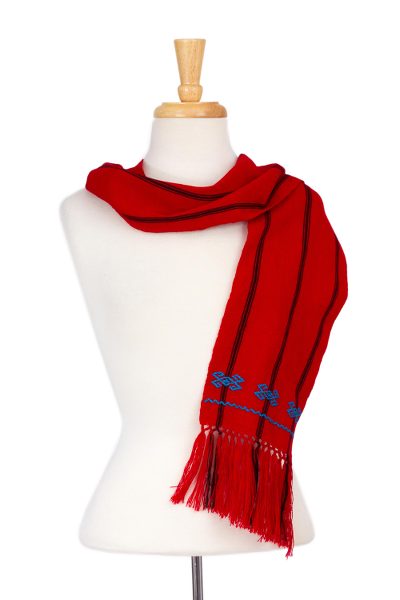 Cotton scarf, Poppy Daydream