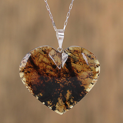 Amber pendant necklace, Complex Love