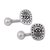 Sterling silver cufflinks, 'Ancient Era' - Handcrafted Sterling Silver Cufflinks from Mexico (image 2a) thumbail