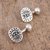 Sterling silver cufflinks, 'Ancient Era' - Handcrafted Sterling Silver Cufflinks from Mexico (image 2b) thumbail