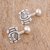 Sterling silver cufflinks, 'Ancient Culture' - Handmade Sterling Silver Cufflinks from Mexico (image 2b) thumbail