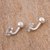 Sterling silver cufflinks, 'Ancient Culture' - Handmade Sterling Silver Cufflinks from Mexico (image 2c) thumbail