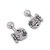 Sterling silver cufflinks, 'Cultural Intrigue' - Handcrafted Sterling Silver Cufflinks from Mexico (image 2a) thumbail