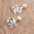 Sterling silver cufflinks, 'Cultural Intrigue' - Handcrafted Sterling Silver Cufflinks from Mexico (image 2b) thumbail