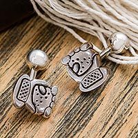 Sterling silver cufflinks,