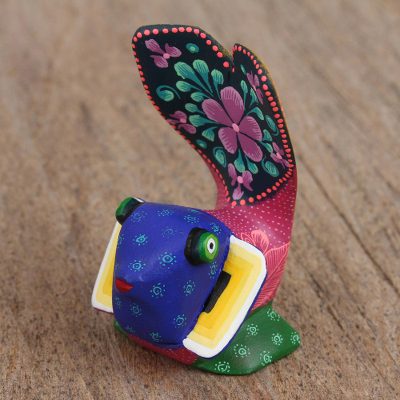 Wood alebrije figurine, Fanciful Fish