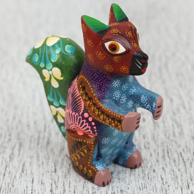 Wood alebrije figurine, Adorable Squirrel