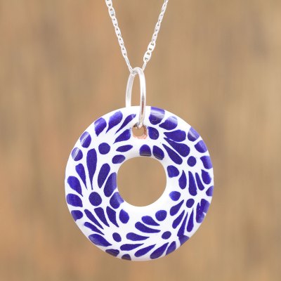 Ceramic pendant necklace, Welcoming