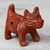 Ceramic ocarina, 'Laughing Dog' - Handcrafted Ceramic Dog Theme Mexican Ocarina Flute (image 2b) thumbail