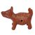 Ceramic ocarina, 'Laughing Dog' - Handcrafted Ceramic Dog Theme Mexican Ocarina Flute (image 2d) thumbail