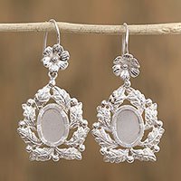 Sterling silver dangle earrings,