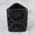 Ceramic pencil holder, 'Oaxacan Midnight' - Oaxaca Barro Negro Ceramic Triangular Pencil Holder thumbail