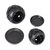 Ceramic tealight candle holders, 'Garden Egg' (pair) - Oaxaca Barro Negro Ceramic Tealight Candle Holders (Pair) (image 2e) thumbail