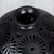 Ceramic decorative vase, 'Oaxacan Vessel' - Oaxaca Barro Negro Decorative Ceramic Floral Motif Low Vase (image 2d) thumbail