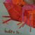 'Nude with Orange Pillows' - Signed Mixed Media Painting in Orange from Mexico (image 2c) thumbail