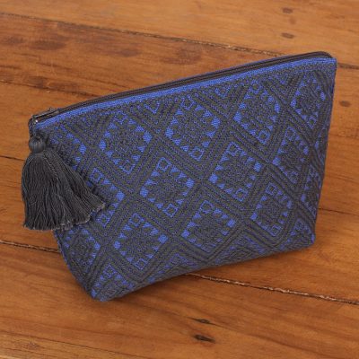 Cotton cosmetic bag, Royal Geometry