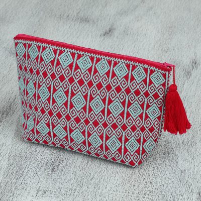 Cotton cosmetic bag, Diamond Maze