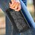Cotton wallet, 'Midnight Sky Garden' - Handcrafted Black Embroidered Cotton Wallet with Tassel (image 2b) thumbail
