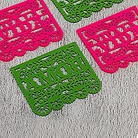 Felt coasters,