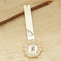 Cultured pearl pendant,