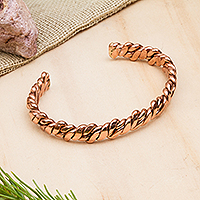 Featured review for Copper cuff bracelet, Brilliant Luster