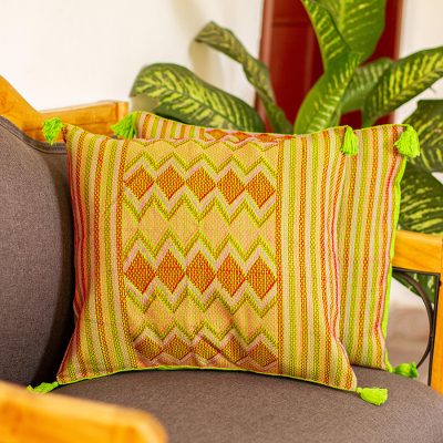 Cotton cushion covers, Chiapas Rhombus (pair)