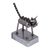 Upcycled metal auto part sculpture, 'Pretty Feline' - Upcycled Metal Auto Part Cat Sculpture from Mexico (image 2a) thumbail