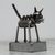 Upcycled metal auto part sculpture, 'Pretty Feline' - Upcycled Metal Auto Part Cat Sculpture from Mexico (image 2b) thumbail