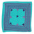 Cotton cushion covers, 'Chic Sampler' (pair) - Caribbean Blue Hand Embroidered Cotton Cushion Covers (Pair) (image 2a) thumbail