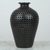 Ceramic decorative vase, 'Leafy Light' - Barro Negro Style Black Pottery Leaf Cutwork Decorative Vase thumbail