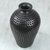 Ceramic decorative vase, 'Leafy Light' - Barro Negro Style Black Pottery Leaf Cutwork Decorative Vase (image 2b) thumbail